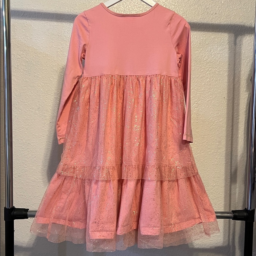 BOGO free 🎉Vintage Hanna Andersson pink tulle dress size 130 (US 8) - Picture 4 of 10